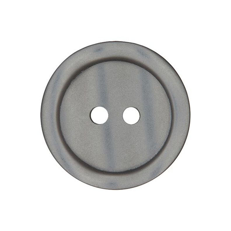 Plastknapp 2-håls Basic - grå,  image number 1