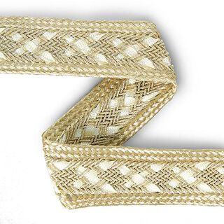 Klänningsbård, 25 mm – guld metallisk, 