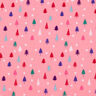 Bomullstyg Poplin minigranar – pink/vit,  thumbnail number 1