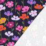 French Terry Sommarsweat färgglada blommor | Poppy Fabrics – marinblå,  thumbnail number 4
