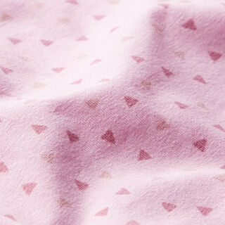 Bomullsjersey Pastell-Trianglar  – rose, 