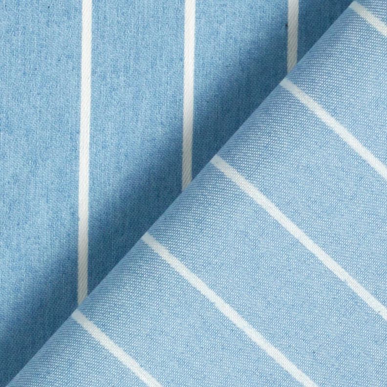 Chambray ränder – ljusblått/yllevit,  image number 4