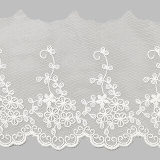 Tyllspets Blomm (120 mm) – vit, 