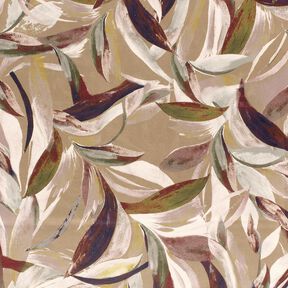 stretchig velour blad – moka/bordeauxröd, 