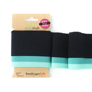 GOTS Ekologiska stickade muddar CUFF ME COLLEGE [140 cm | 7,5 cm] | Albstoffe | Hamburger Liebe, 