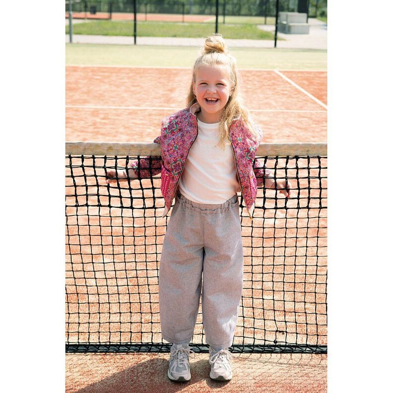 Chambray lurex melerad | Poppy Fabrics – blå/elfenbensvit,  image number 6