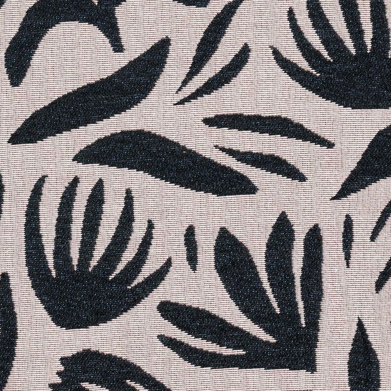 Dekorationstyg Gobeläng Abstrakta växter – ljusbeige/svart,  image number 6