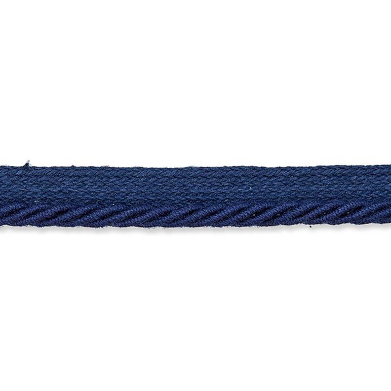 Snör-passpoalband [9 mm] - marinblå,  image number 1