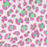 Muslin/Dubbel-krinkelväv färgglatt leopardmönster | Poppy Fabrics – elfenbensvit/ljusgrön,  thumbnail number 2