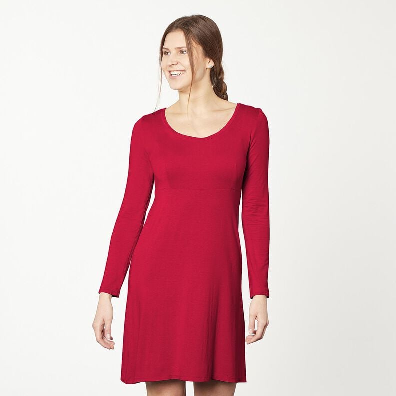 Bomullsjersey medium enfärgad – hallon,  image number 10