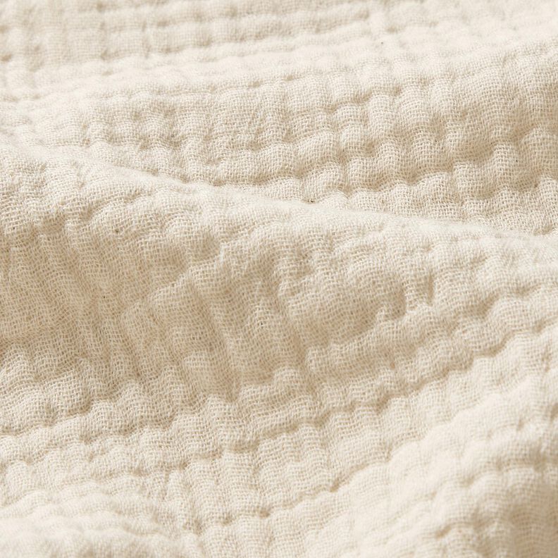 Muslin/Dubbel-krinkelväv Linne-mix Uni  – natur,  image number 2