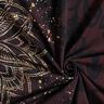 BomullsjerseyBrodyrtyg mandala med guldprickar | Glitzerpüppi – svartbrun/guld,  thumbnail number 3