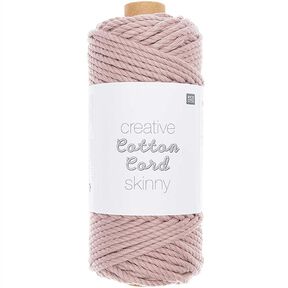 Creative Cotton Cord Skinny Makramégarn [3mm] | Rico Design - gammalt rosa, 
