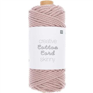 Creative Cotton Cord Skinny Makramégarn [3mm] | Rico Design - gammalt rosa, 