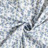 Bomullspoplin blomsterhav – jeansblå/vit,  thumbnail number 3