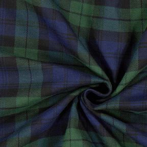 Skotskrutig stretch – navy/grön, 