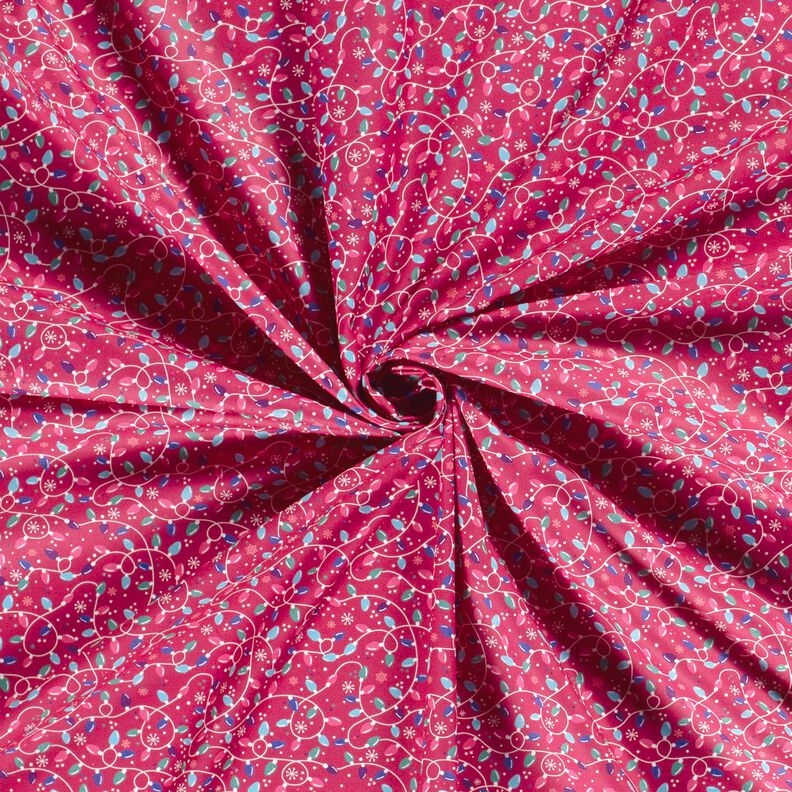 Bomullstyg Poplin ljusslinga – purpur/ljusblå, image number 3