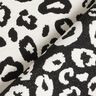 Dekorationstyg Jacquard leopardmönster – elfenbensvit/svart,  thumbnail number 4