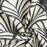Dekorationstyg Halvpanama abstrakta solfjädrar – elfenbensvit/svart,  thumbnail number 3