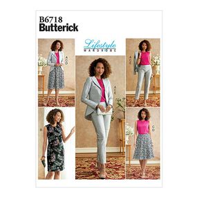 Blazer/Överdel/Byxor/Klänning /Kjol , Butterick 6718 | 40-48, 