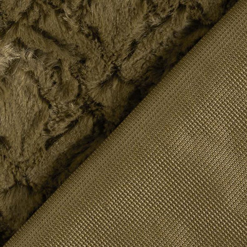 fuskpäls rombmönster – khaki, image number 4