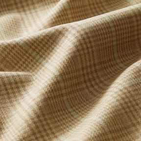 Viskosmix fin glencheck med lurex – mandel/ljus mint, 