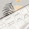 Väskor Panel Canvas palmblad och måne – ljusgrå,  thumbnail number 7