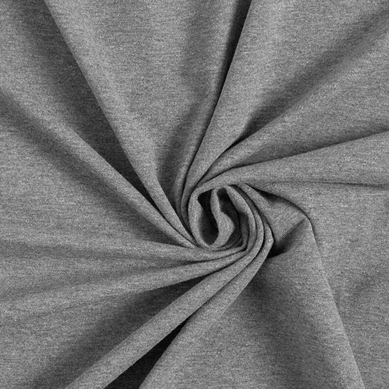 Bomullsjersey medium melange – mörkgrå,  image number 1