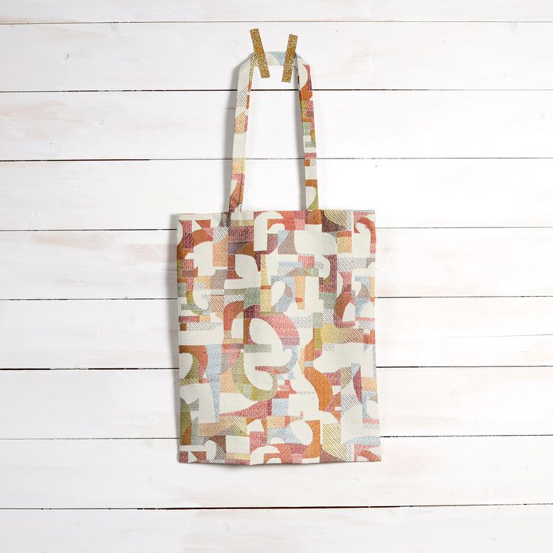 Dekorationstyg Gobel&auml;ng f&auml;rgglada former &ndash; ljusbeige/ljusgul,  image number 6