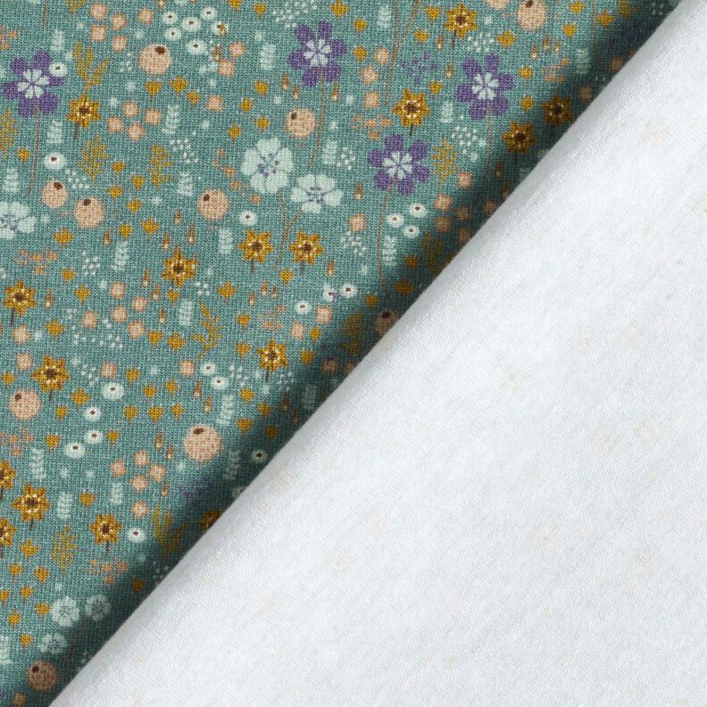 Bomullsjersey skogsblomsteräng Digitaltryck – vass,  image number 4