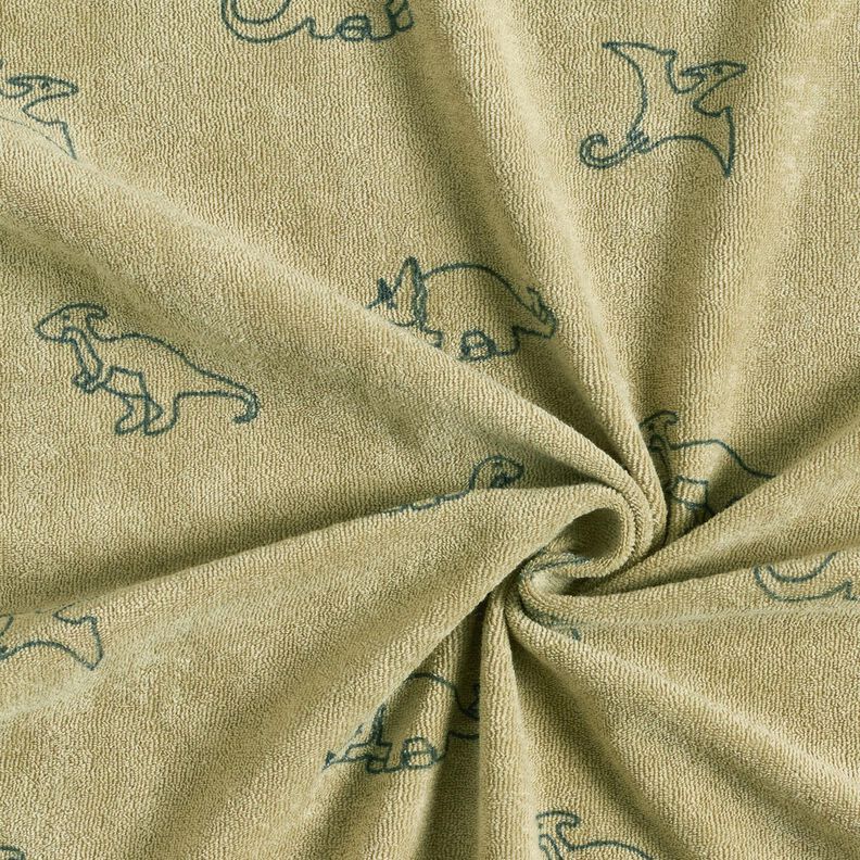 frottéjersey Dinosaurier – gråbeige,  image number 3