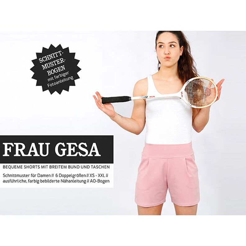 FRAU GESA - bekväma shorts med bred linning, Studio Schnittreif  | XS -  XXL,  image number 1