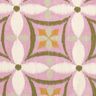 Dekorationstyg Canvas Broderi-look stor – pastellviolett/ljusbeige,  thumbnail number 1