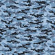 Bomullstyg Poplin kamouflage – blå,  thumbnail number 1