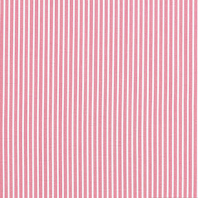 Bomullspoplin Ränder – rosa/vit, 