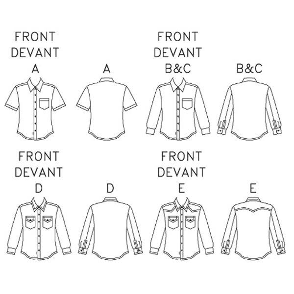 Herrskjorta, McCalls 6044 | 34 - 44 | 46 - 56, image number 2