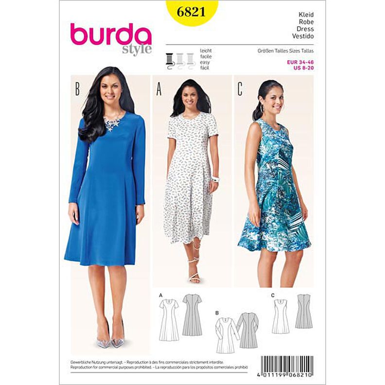 Klänning, Burda 6821,  image number 1