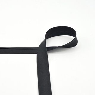 Skråband i bomull Poplin [20 mm] – svart, 