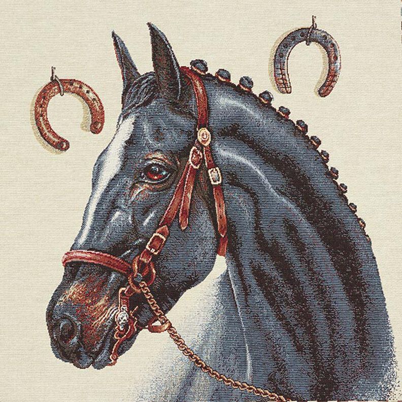 Dekorationstyg Gobelängstycke Häst – beige,  image number 1