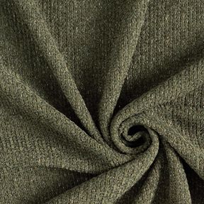 Chenille Stickad jacquard glitter – mörk furu/silvermetallic, 