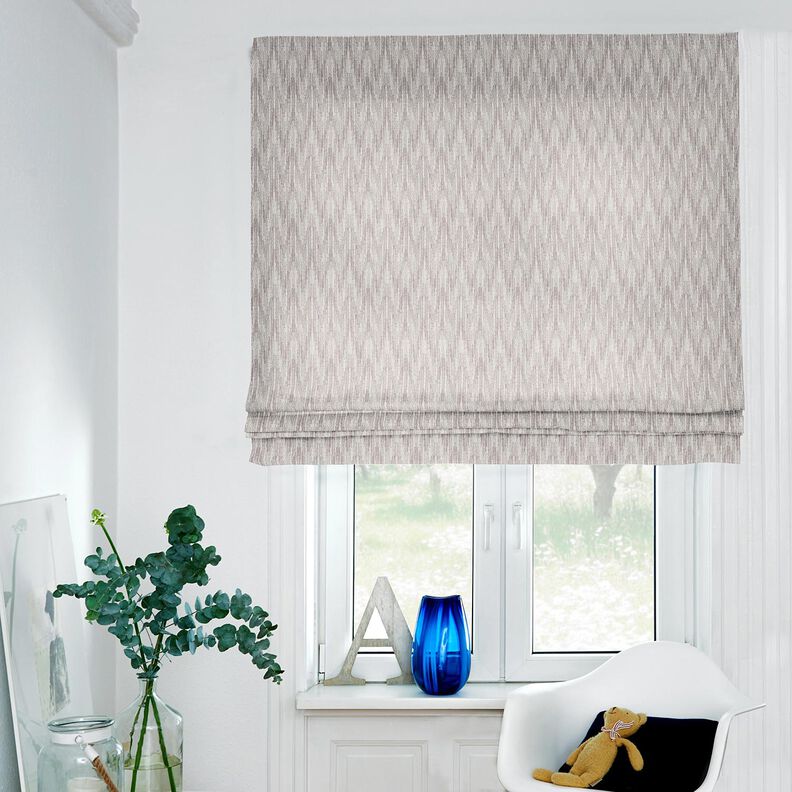 Dekorationstyg Jacquard abstrakt väv återvunnen – sidengrå, image number 6