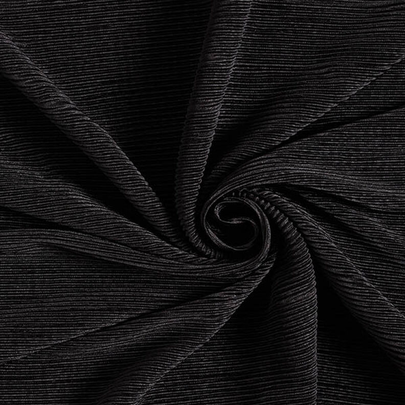 plissé Enfärgat – svart,  image number 1