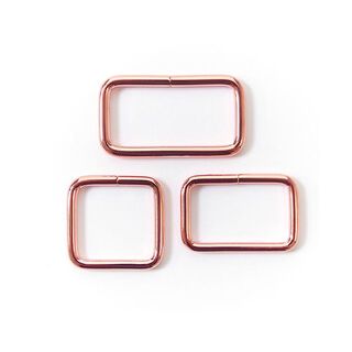 Rektangelring Rosé - roséguld, 