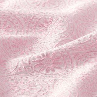 Outdoortyg jacquard Cirkel-ornament – rosa/yllevit, 