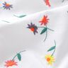 Fin bomullsbatist Broderade blommor | Poppy Fabrics – vit/neonorange,  thumbnail number 5