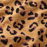 Muslin/Dubbel-krinkelväv Leopardmönster – gammalguld/rödlila,  thumbnail number 2