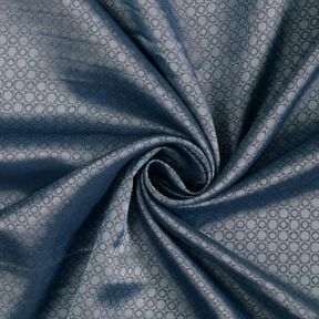 Fodertyg Jacquard lådor och prickar – stålblått, 