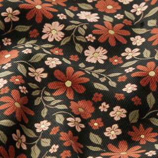 Babymanchester glitter vackra blommor – svart/guldmetallic, 