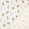 Bomullsjersey Djur i skogen Digitaltryck | Poppy Fabrics – elfenbensvit/anemon,  thumbnail number 4