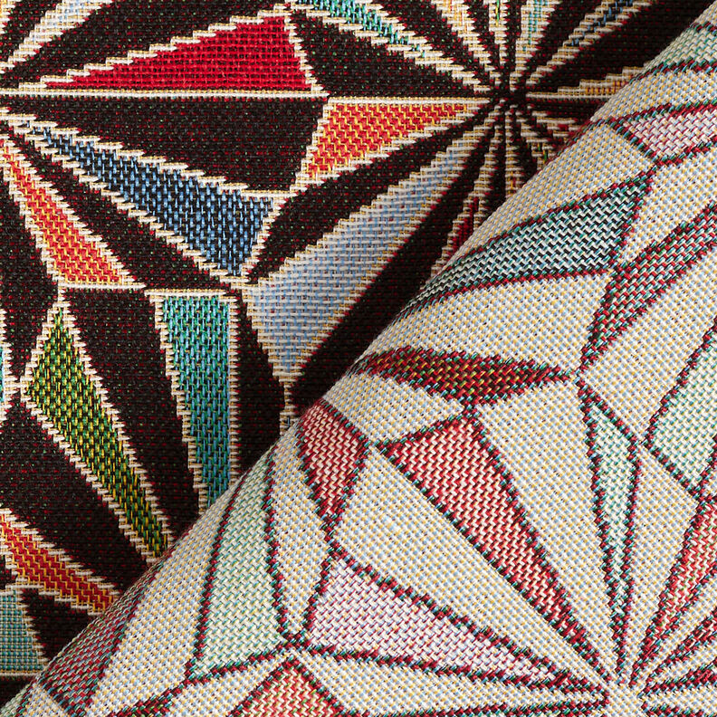 Dekorationstyg Gobeläng Diamanter – svart/grön, image number 4